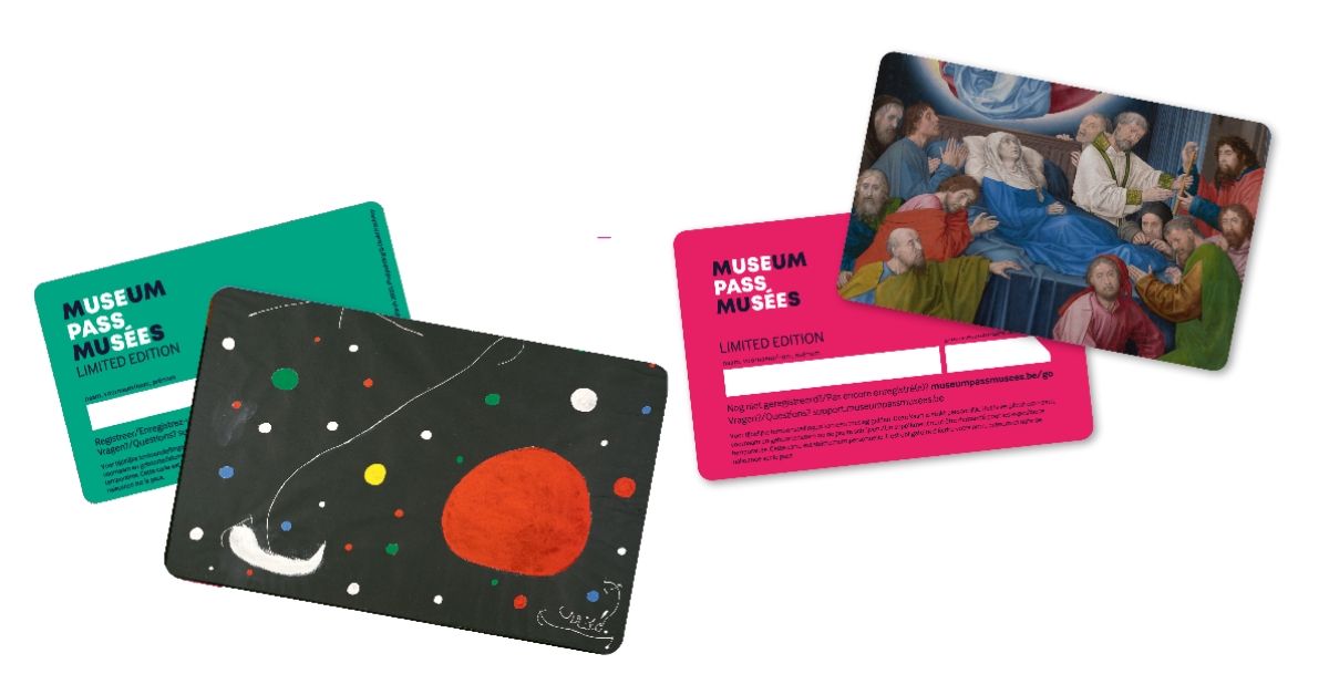 Links: Limited Edition-museumpas Miró | Rechts: Limited Edition-museumpas van der Goes